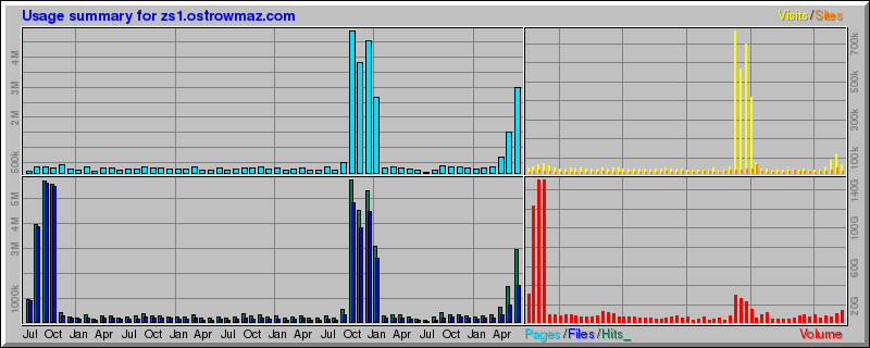 Usage summary for zs1.ostrowmaz.com