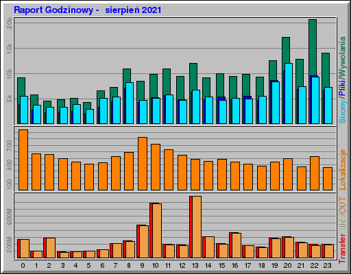 Raport Godzinowy - sierpieĹ 2021 Raport Godzinowy - sierpieĹ 2021